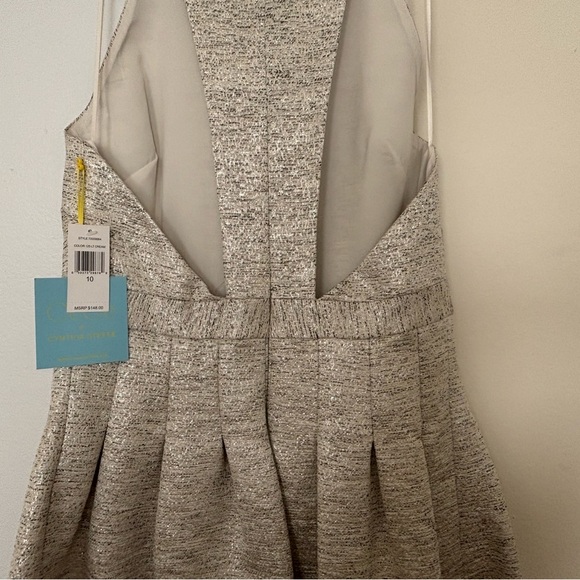 CeCe By Cynthia Steffe Racerback Pleated Skirt Mini Party Dress - Picture 7 of 12